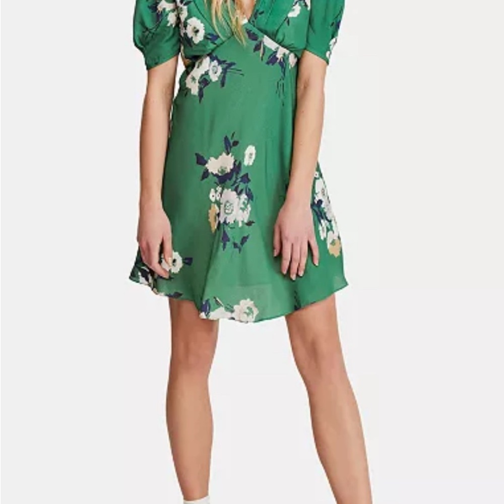 Free People Floral Print Mini Dress